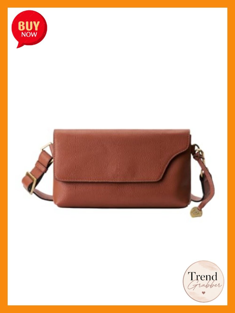 Italian Pebbled Leather Belt Bag Crossbody Adjustable Strap RFID Magnetic
